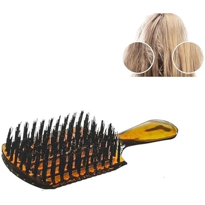 Detangler Hairbrush For Women, Men And Kids - Great For All Hair Types, Gentle On Your Scalp And Ideal For Daily Use (Small Honey) - Image 1